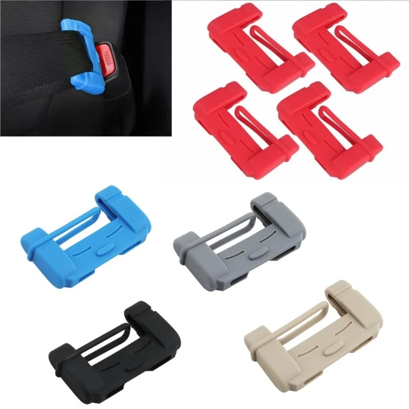 Car Accessories For Inside - 2pcs 자동차 안전 벨트 클립 실리콘
