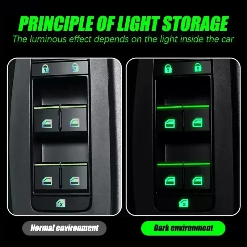 18개 자동차 창문 제어 버튼 야광 스티커, 자동차 내 - Car Accessories For Inside 리뷰 및 가격