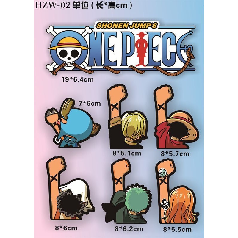 원피스 전기차 스티커, 루피 만화 장식, 방수, 흠집을 - Car Accessories In Japan 리뷰 및 가격