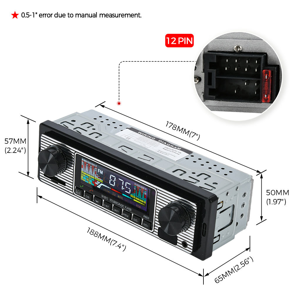 빈티지 자동차 라디오 차량 통합 MP3 플레이어, 무선 - Fm Transmitter 리뷰 및 가격
