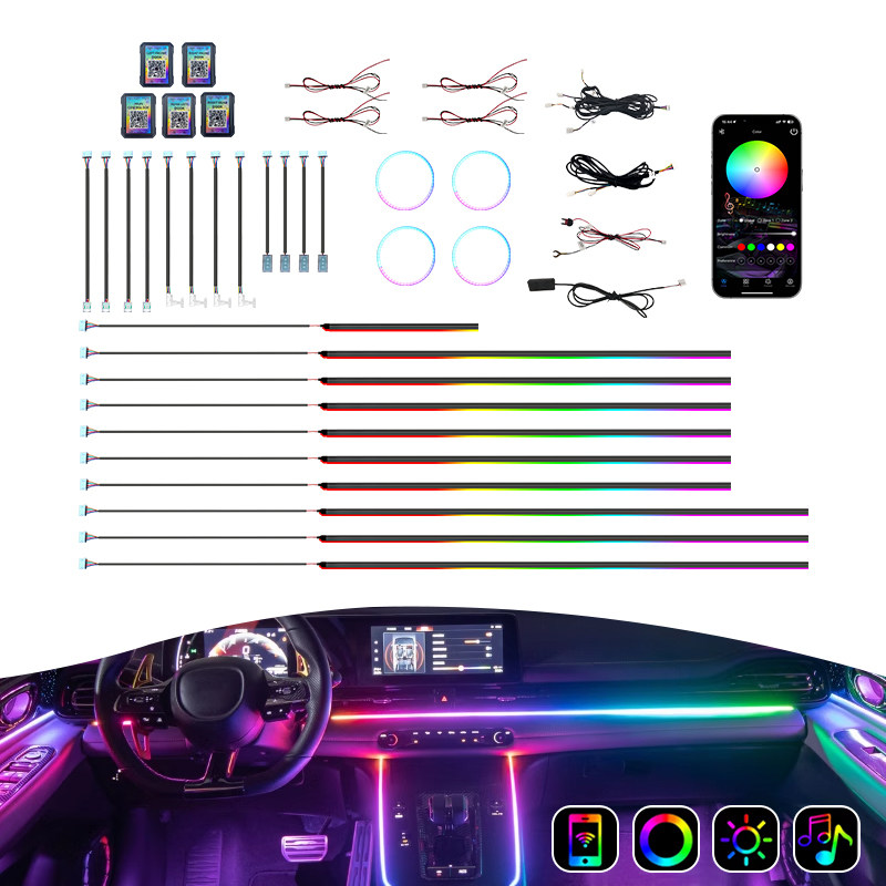 판매 1위 자동차 앰비언트 라이트 키트 18 in 1/ - Led Interior Ambient Light 리뷰 및 가격