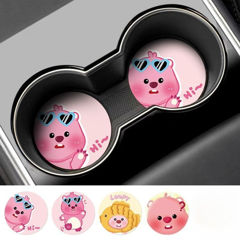 루피 크리에이티브 만화 자동차 코스터 (남아, 여아용) - Car Accessories For Inside 리뷰 및 가격