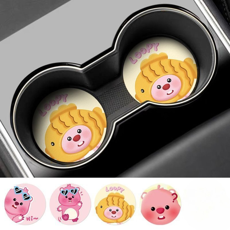 루피 크리에이티브 만화 자동차 코스터 (남아, 여아용) - Car Accessories For Inside 리뷰 및 가격