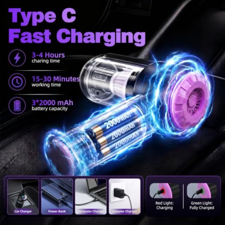 자동차, 집, 사무실, 주방용 휴대용 차량용 진공청소기 - Car Vacuum Cleaner 리뷰 및 가격
