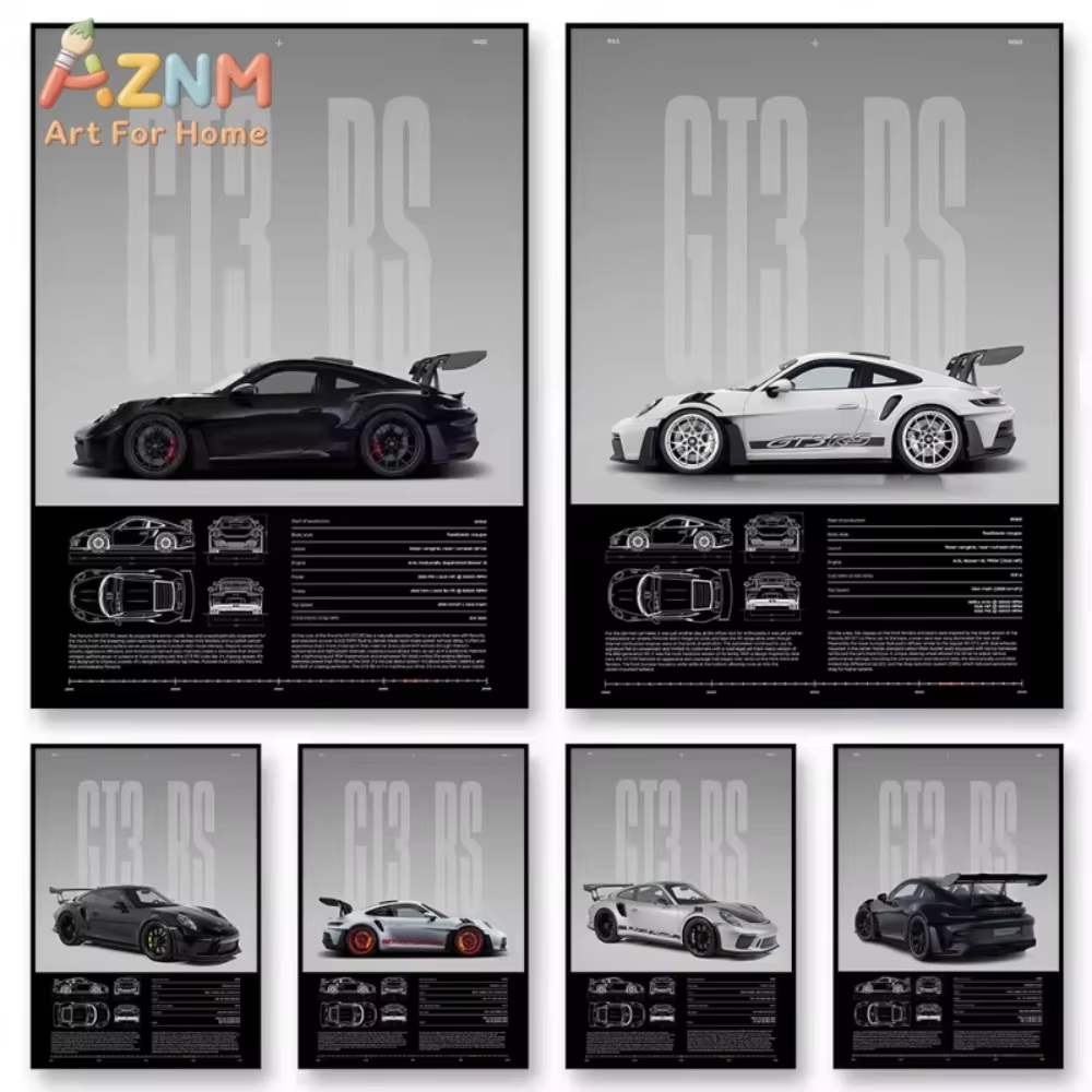 1pc 미니멀리스트 911 GT3-RS 718 GT4  - Car Accessories For Inside 리뷰 및 가격