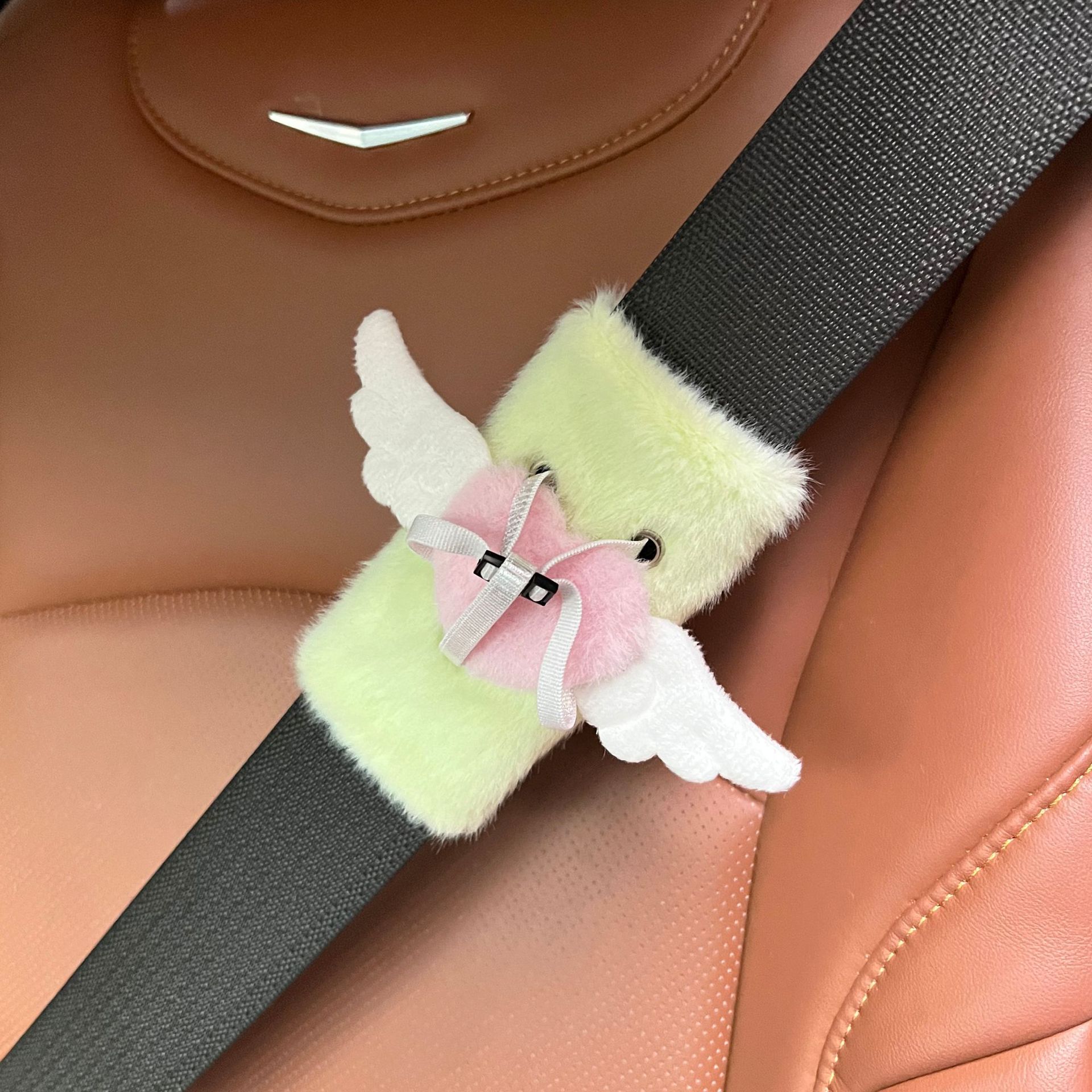 새로운 1PCS 자동차 만화 부드러운 안전벨트 커버 자 - Car Accessories For Inside 리뷰 및 가격