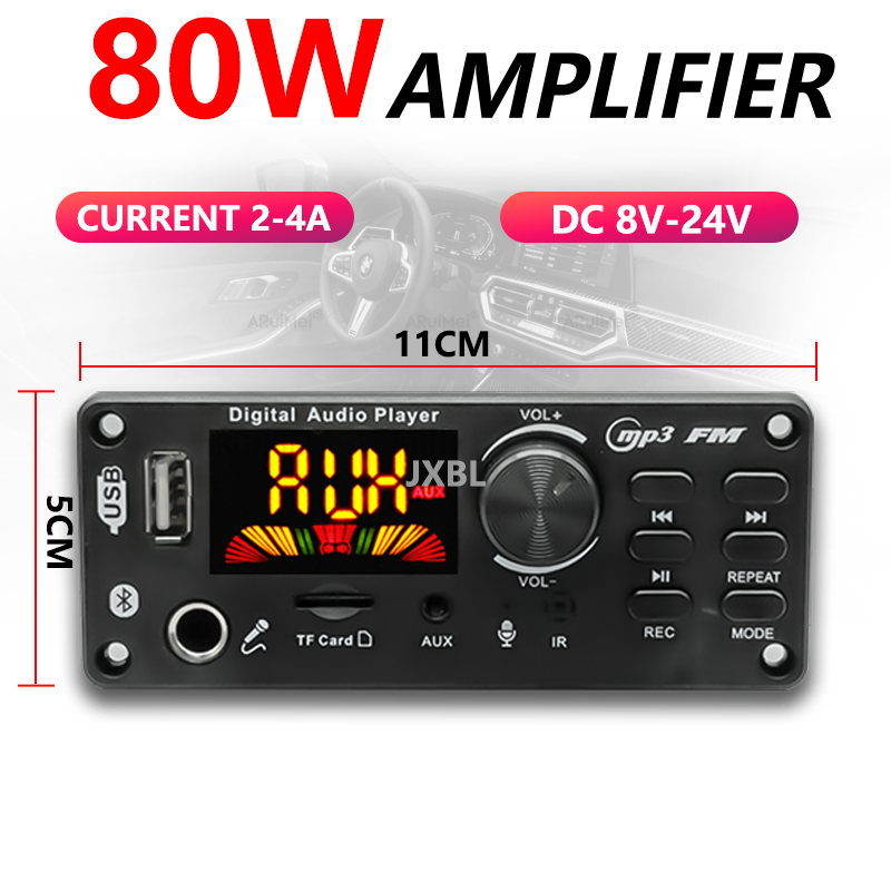 80W 블루투스 5.0 MP3 디코더 보드 2x40W  - Fm Transmitter 리뷰 및 가격