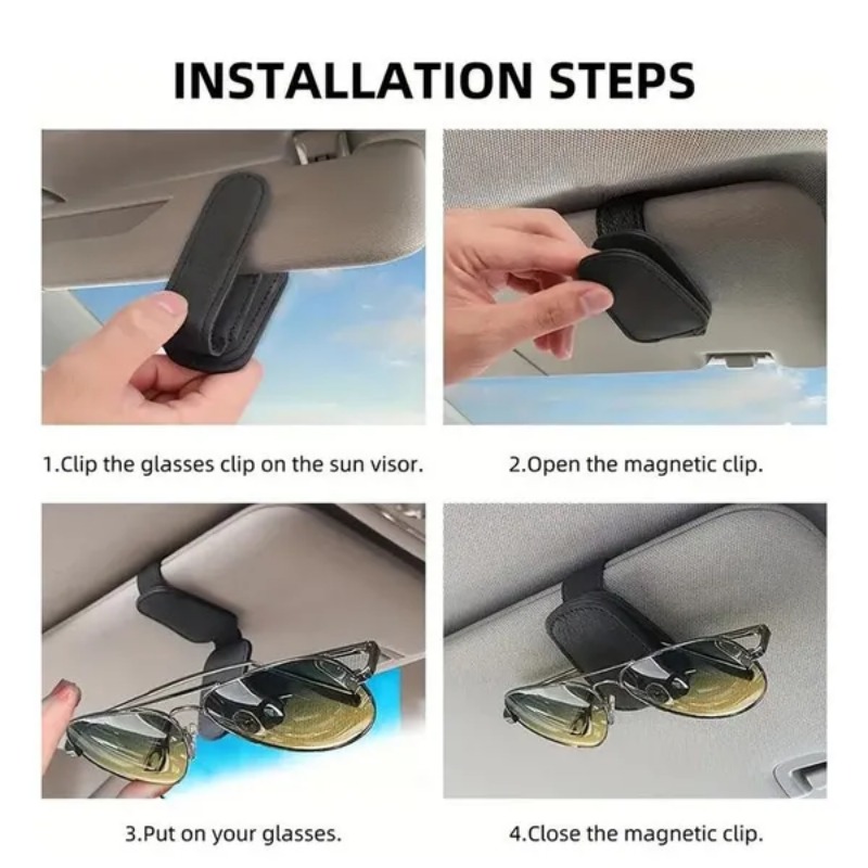 차량용 햇빛 가리개 안경 케이스 홀더 선글라스 클립 티 - Car Accessories For Inside 리뷰 및 가격
