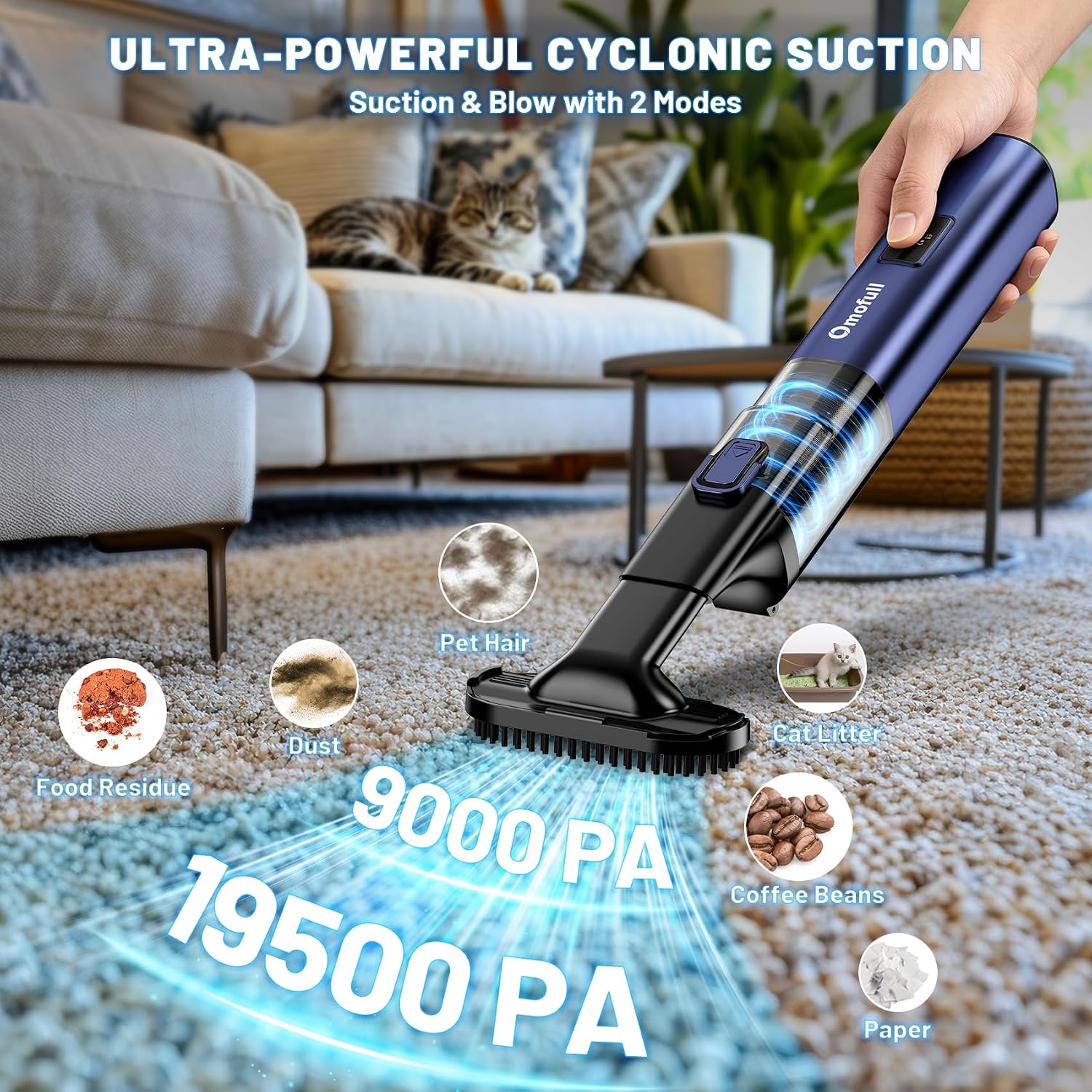 19500Pa 4-in-1 무선 진공청소기 및 에어 더 - Car Vacuum Cleaner 리뷰 및 가격