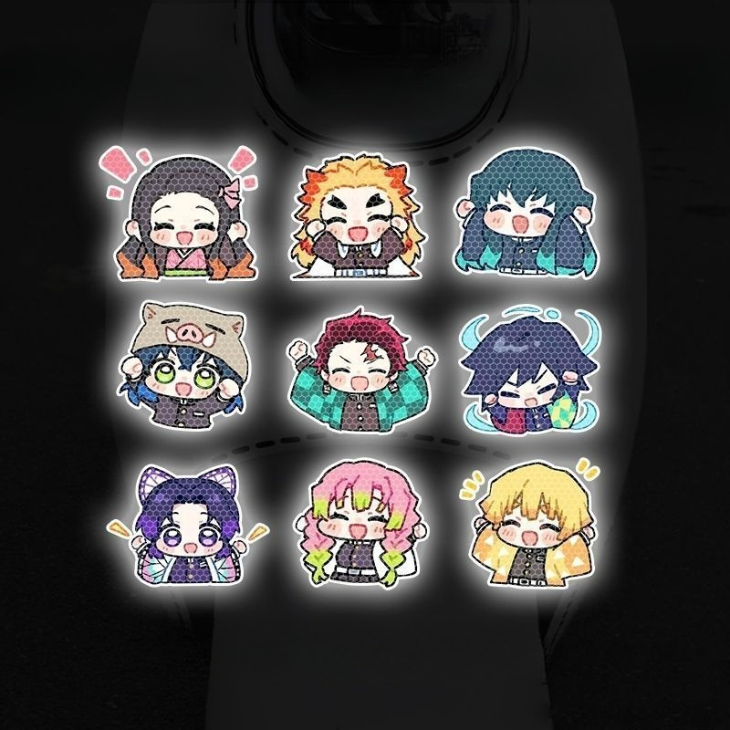 데몬 슬레이어 만화 캐릭터 자동차 반사 스티커, 전기차 - Car Accessories In Japan 리뷰 및 가격