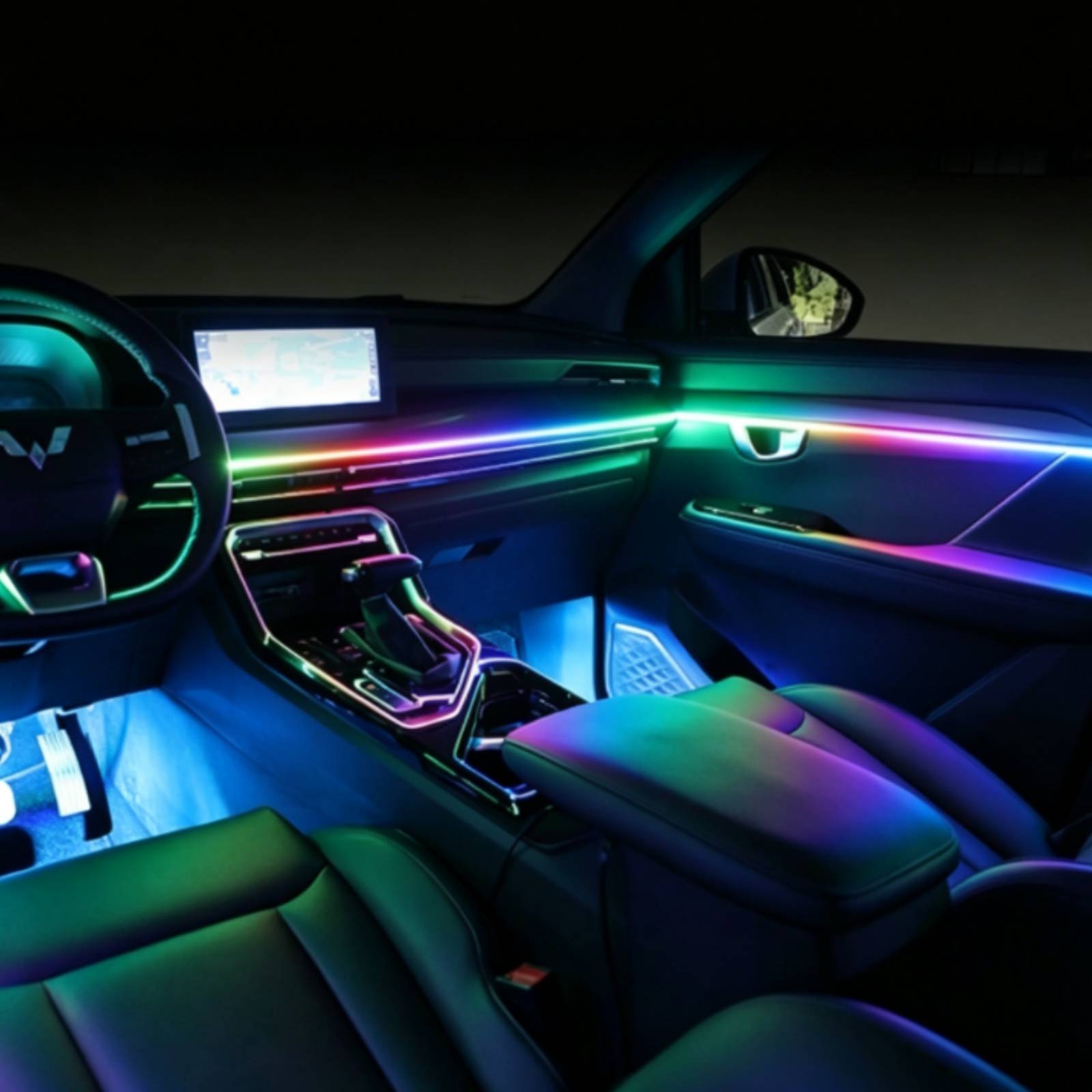 6개 아크릴 차량용 LED 조명 앱 제어 차량 실내 무 - Led Interior Ambient Light 리뷰 및 가격